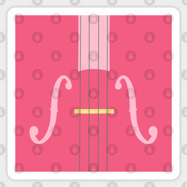 Strings in Pink, Green and Yellow Sticker by NattyDesigns